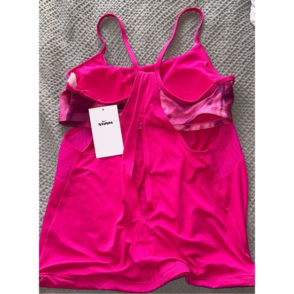 NWT- Nike Tie Dye Layered Tankini- size Small - Picture 4 of 12